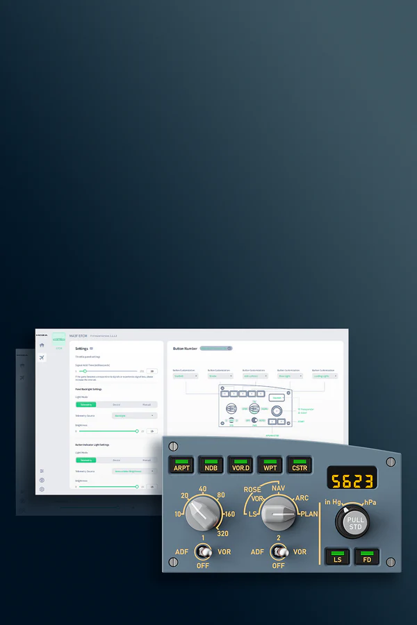 Control Panel Moza MA3F - side panels increase immersion